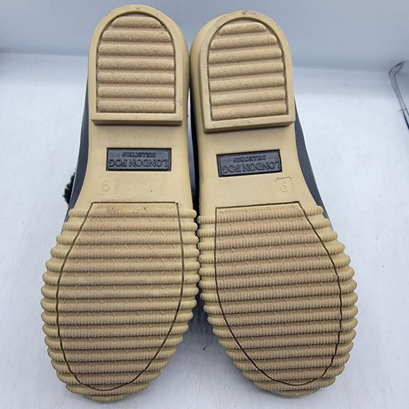 London Fog Collection Womens 9 M Black Red Boots Waterproof Outdoors Casual - Picture 7 of 13